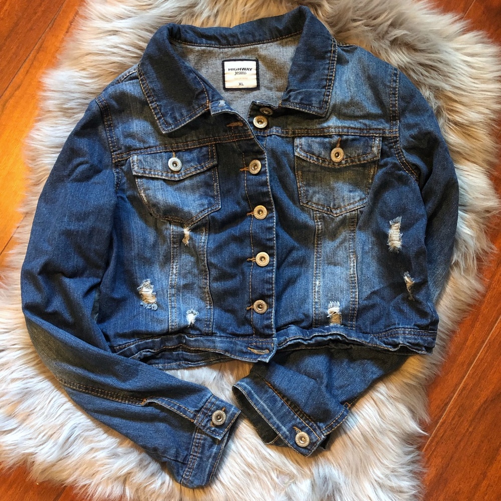 Highway Jeans Cropped Denim Jacket